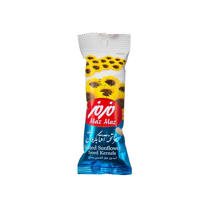 Maz Maz Salted Sunflower Seed Kernels 25g – Shelled Snack Without Shell